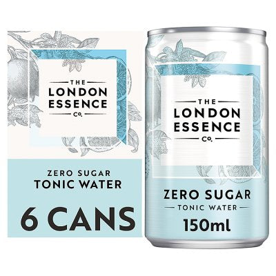 London Essence zero sugar tonic water 6x150ml cans - British product
