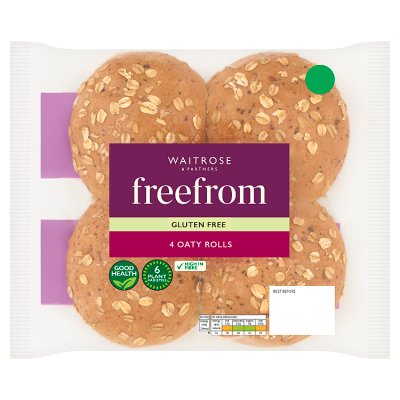 Waitrose gluten free oaty rolls 240g - British product