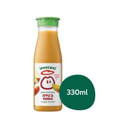 Innocent apple and mango fruit juice 330ml, UK version