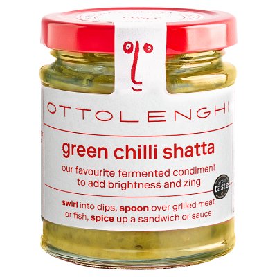Ottolenghi Green Chilli Shatta condiment 170g, imported from the UK