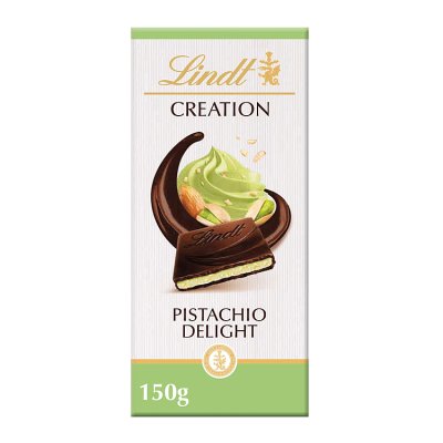 Lindt dark chocolate pistachio bar 150g, imported from the UK
