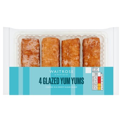 Waitrose glazed soft yum yums, four pack, UK version