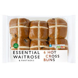 Waitrose fruited hot cross buns pack of 6, UK version