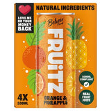FRUiTZ Orange and Pineapple sparkling drink 4x330ml - British product