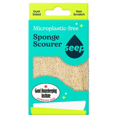 Seep plastic-free sponge scourer dual-sided 1 count - British product