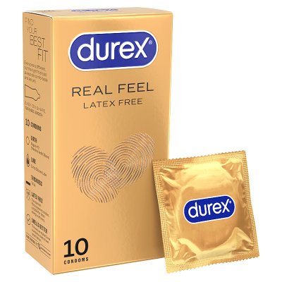 Durex Real Feel Regular Fit condoms 10s (British brand)