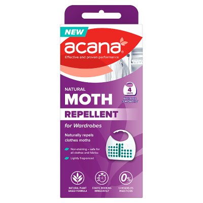Acana hanging moth repellent 4 pack 4x10g (British brand)