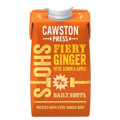Cawston Press fiery ginger shots 500ml, UK version