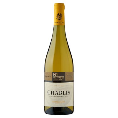 Waitrose No.1 Chablis white wine 75cl - British product