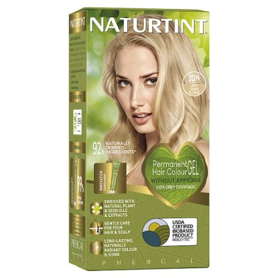 Naturtint permanent hair colour 10N Light Dawn Blonde 170ml (British brand)