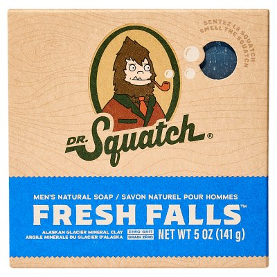 Dr Squatch Fresh Falls soap 141.7g, UK version