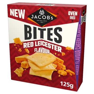 Jacob's Red Leicester cracker bites 125g, UK version
