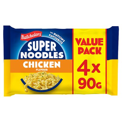 Batchelors chicken flavour instant noodles 4 x 90g, UK version