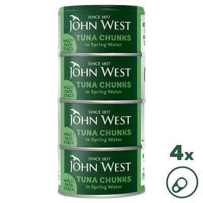 John West tuna chunks in spring water 4x125g - British product