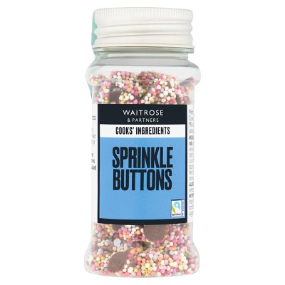 Cooks' Ingredients milk chocolate sprinkle buttons 50g, UK version