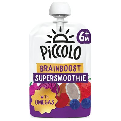 Piccolo organic baby smoothie Brain Boost Berry Bliss 100g (British brand)