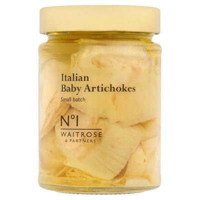 Waitrose Violetta baby artichokes in oil 280g - British product
