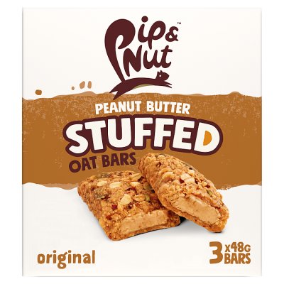 Pip & Nut peanut butter oat bars 3x48g (British brand)
