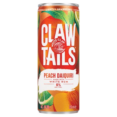 ClawTails by White Claw peach daiquiri cocktail 250ml can (British brand)