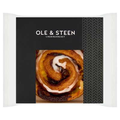 Ole & Steen cinnamon swirl 125g with white icing - British product