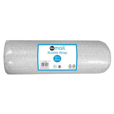 Nu Mail bubble wrap roll 5m x 30cm - British product