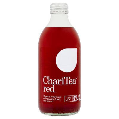 ChariTea red iced tea 330ml bottle (British brand)