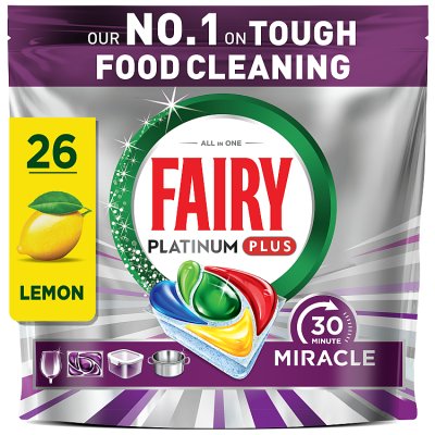 Fairy 30 Minute Miracle dishwasher tablets 26 pack - British product