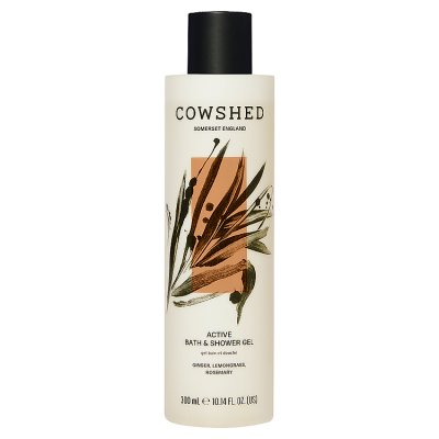 Cowshed Active bath and shower gel 300ml, imported from the UK