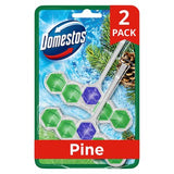 Domestos Pine toilet rim blocks 2 pack - British product