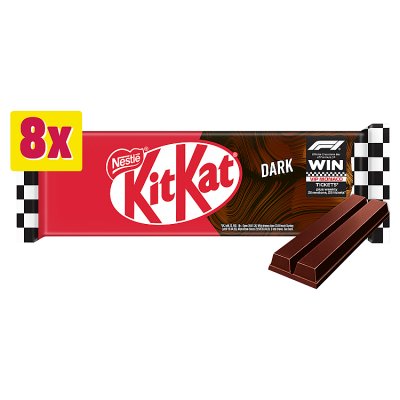 Nestlé KitKat dark chocolate 2 finger bars 8 x 20.7g, UK version