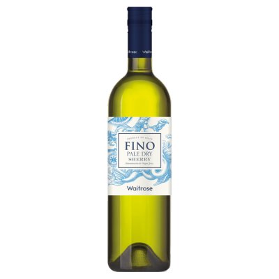 Waitrose Blueprint Fino sherry 75cl, imported from the UK