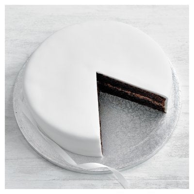 Waitrose undecorated chocolate cake 25cm, UK version