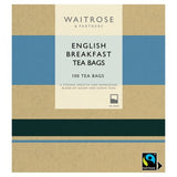 Waitrose English Breakfast tea 100 tea bags 250g, imported from the UK