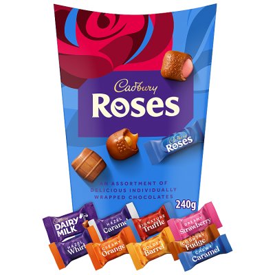 Cadbury Roses chocolate gifting box 240g (British brand)