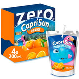 Capri-Sun Zero Orange juice drink 4x200ml, UK version