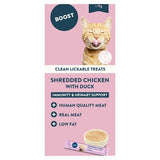 Boost cat lickable treat duck 5x15g - British product