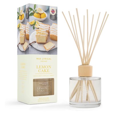 Wax Lyrical Lemon Cake reed diffuser 200ml, imported from the UK