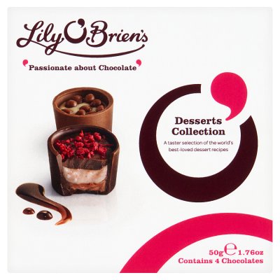 Lily O'Brien's dessert collection chocolates 50g, UK version