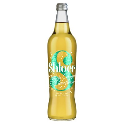 Shloer sparkling juice drink white grape and elderflower 750ml, UK version