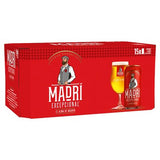 Madri Excepcional premium lager beer 15x440ml cans (British brand)
