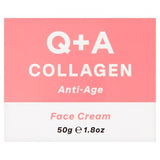 Q+A collagen face cream 50ml, vegetarian formula, UK version