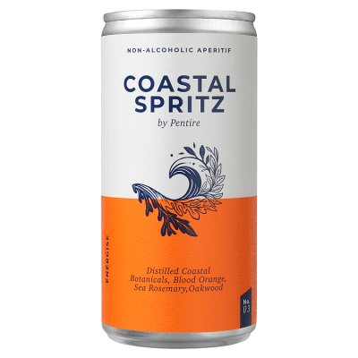 Pentire Coastal Spritz non-alcoholic aperitif 200ml can, UK version