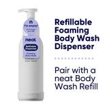 Neat white refillable foaming body wash dispenser 500ml (British brand)