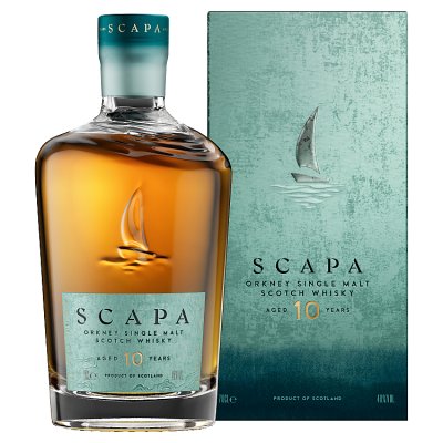 Scapa 10 Year Old single malt Scotch whisky 70cl - British product