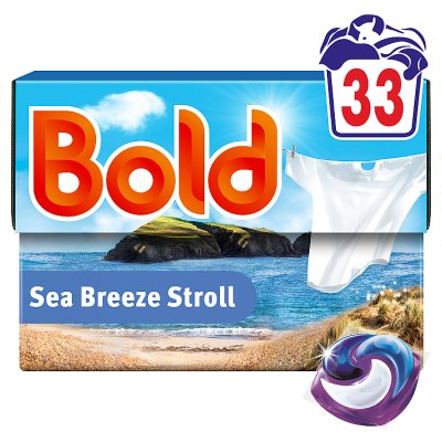 Bold Seabreeze laundry pods with Lenor softener 33W, UK version