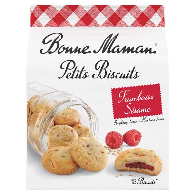 Bonne Maman raspberry sesame cookie 150g - British product