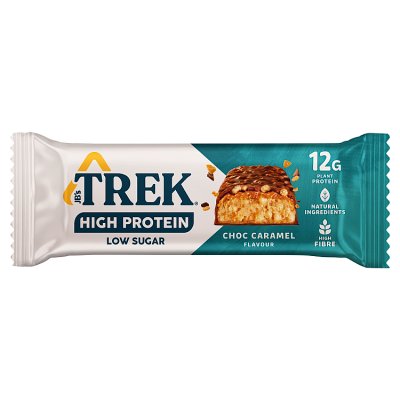 TREK protein bar choc caramel 44g, imported from the UK