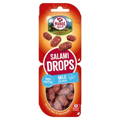 Handl Tyrol salami drops mild 70g, UK version