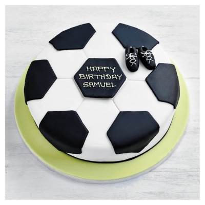 Waitrose 25cm football cake with royal icing, UK version