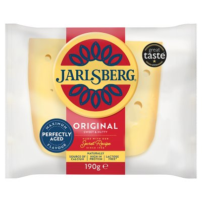Jarlsberg Original cheese wedge 190g (British brand)
